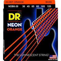 Струны для бас-гитары DR Neon NOB6-30 30-125
