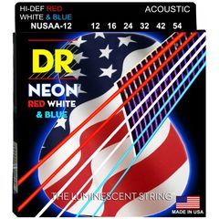Струны для акустической гитары DR Neon NUSAA-12 12-54