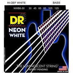 Струны для бас-гитары DR Neon NWB6-30 30-125