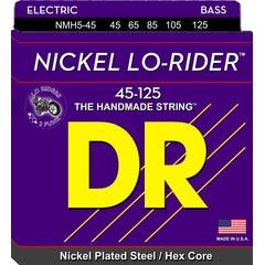 Струны для бас-гитары DR Nickel Lo-Rider NMH5-45 45-125