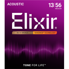 Струны для акустической гитары Elixir 11102 13-56