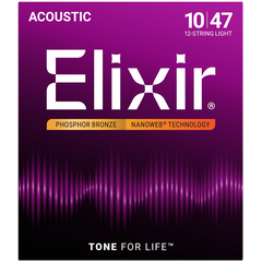 Струны для 12-ти струнной гитары Elixir 16152 10-47