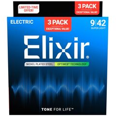 Струны для электрогитары Elixir 16550 9-42 Bonus Set