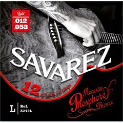 Струны для 12-струнной гитары Savarez A240L Acoustic Phosphor Bronze 12-53