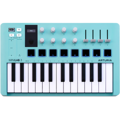 MIDI клавиатура Arturia MiniLab 3 Aquamarine, Цвет: Голубой