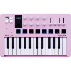 MIDI клавиатура Arturia MiniLAB 3 Rose Quartz, Цвет: Розовый