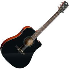 Гитара трансакустическая Kepma EDCE PLUS-K10PRO Black Matt, Цвет: Черный