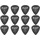 Упаковка медиаторов Dunlop 479RXH POLYS BLACK-XHVY-72/BG, Количество медиаторов: Упаковка