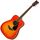 Гитара акустическая Yamaha FG820 AB, Цвет: Оранжевый