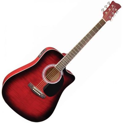 Электроакустическая гитара Jay Turser JJ45FCET-RSB