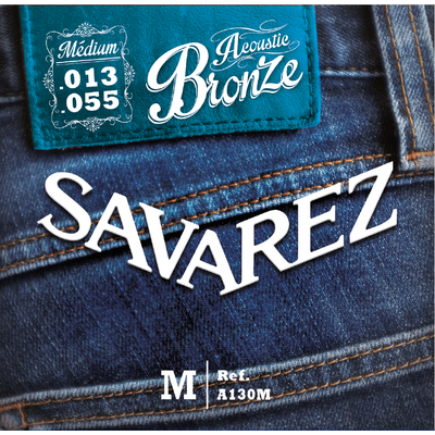 Струны для акустической гитары Savarez A130M Acoustic Bronze 13-55