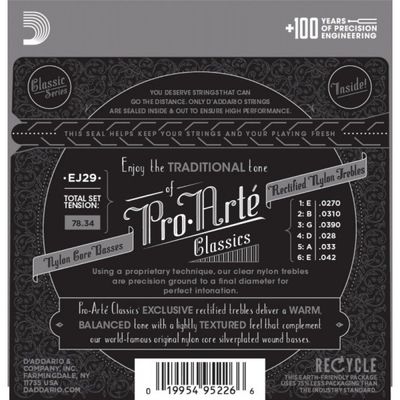 Струны для классической гитары D'Addario EJ29 Moderate Tension, изображение 2