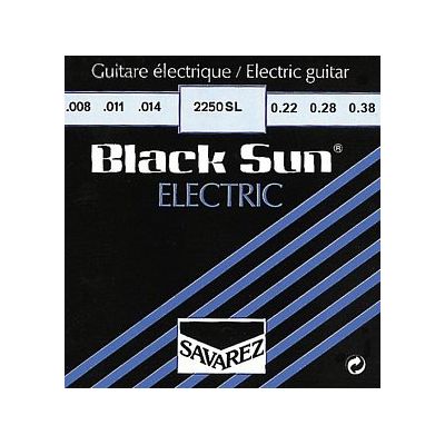 Струны для электрогитары Savarez 2250SL Black Sun 8-38