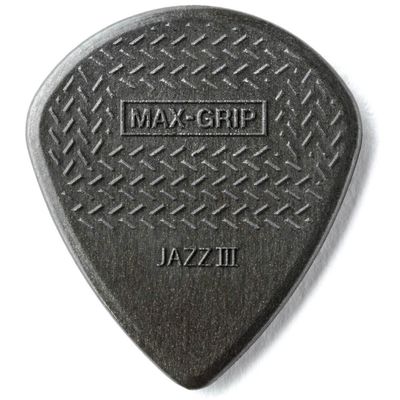 Медиатор Dunlop 471R3C Carbon Max-Grip Jazz III