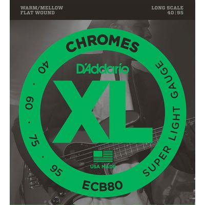 Струны для бас-гитары D’Addario ECB80 40-95