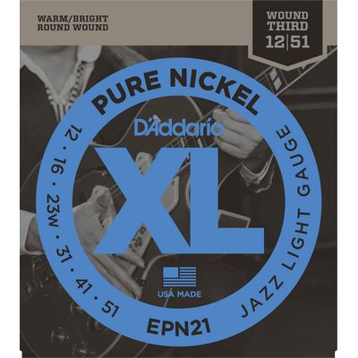 Струны для электрогитары D’Addario EPN21 12-51