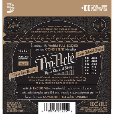 Струны для классической гитары D’Addario EJ52, изображение 2