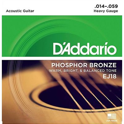 Струны для акустической гитары D’Addario EJ18 14-59