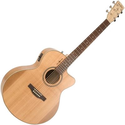 Гитара электроакустическая Simon & Patrick Wild Cherry CW MiniJumbo T35