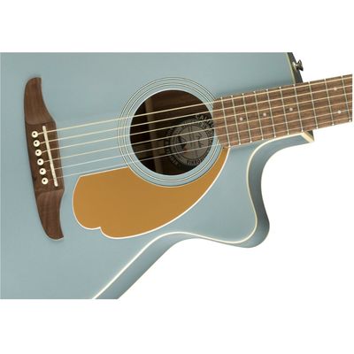Гитара электроакустическая Fender Newporter Player WN Ice Blue Satin, изображение 3