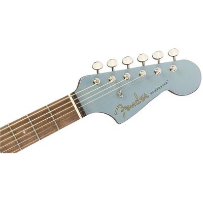 Гитара электроакустическая Fender Newporter Player WN Ice Blue Satin, изображение 5