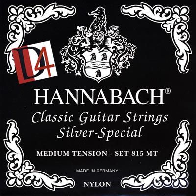 Струны для классической гитары Hannabach 815MTDURABLE Black Silver Special
