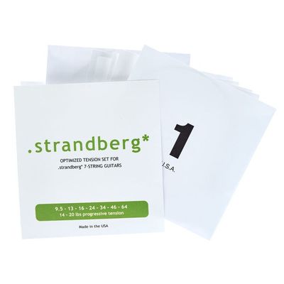 Набор из 5 комплектов струн для электрогитары Strandberg Optimized Tension Strings for Boden 7/CL7 (, изображение 2