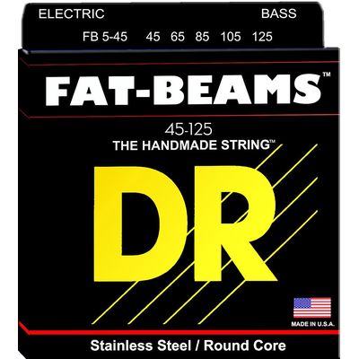 Струны для бас-гитары DR Fat-Beams FB5-45 45-125 5-String