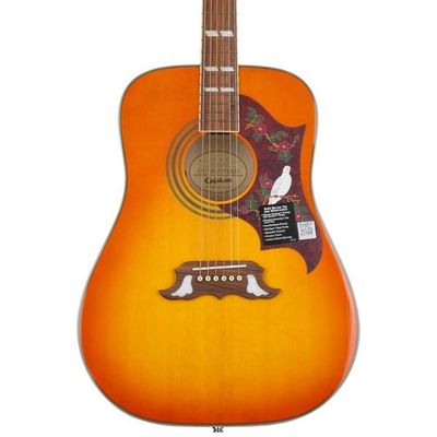 Гитара электроакустическая Epiphone Dove Pro Vintage Brown Sunburst, изображение 3