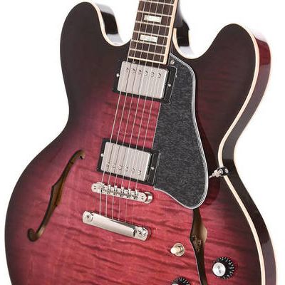 Гитара полуакустическая Gibson ES-335 Figured 2019 Purple Burst, изображение 2