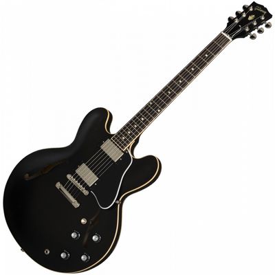 Гитара полуакустическая Gibson ES-335 Satin 2019 Trans Black