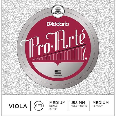 Струны для альта D'Addario J58-MM-B10 Pro Arte