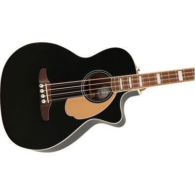 Электроакустическая бас-гитара Fender Kingman WN Jetty Black, изображение 3