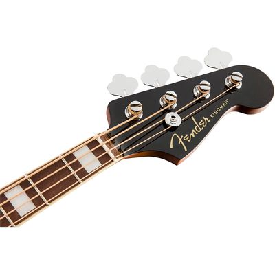Электроакустическая бас-гитара Fender Kingman WN Jetty Black, изображение 4