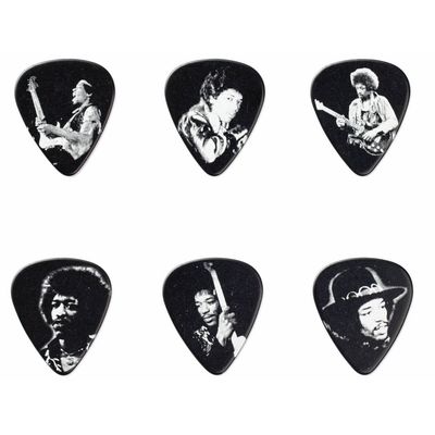Набор медиаторов Dunlop JHPT05H Jimi Hendrix Silver Portrait, изображение 2