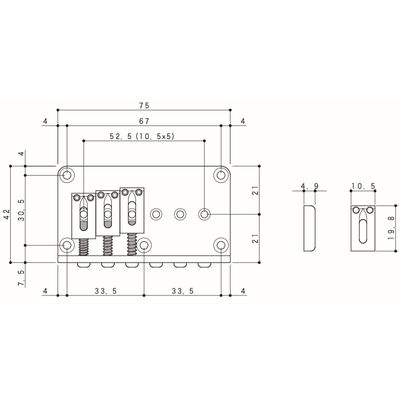 Бридж Gotoh GTC101 G, изображение 2