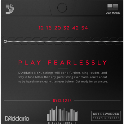 Струны для электрогитары D’addario NYXL1254 12-54, изображение 2