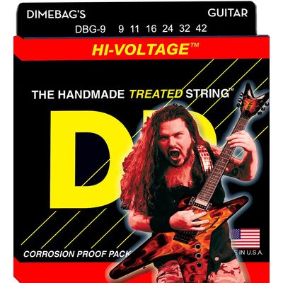 Струны для электрогитары DR Dimebag Darrell Hi-Voltage DBG-9 9-42