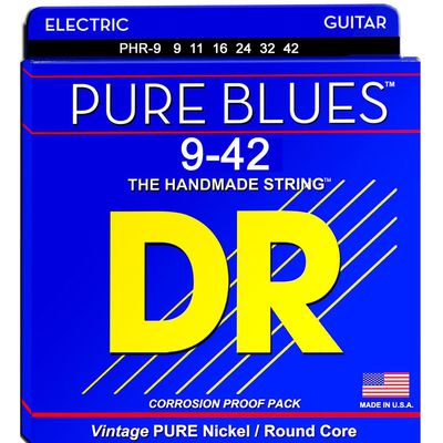 Струны для электрогитары DR Pure Blues PHR-9 9-42