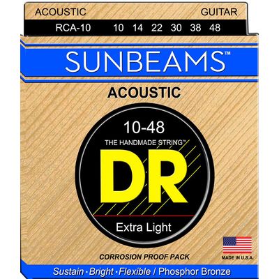 Струны для акустической гитары DR Sunbeam RCA-10 10-48