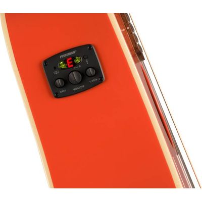 Гитара электроакустическая Fender Limited Edition Redondo Player Fiesta Red Gold Hardware, изображение 4