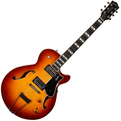 Гитара полуакустическая Godin Montreal Premiere Supreme Lightburst Flame HG