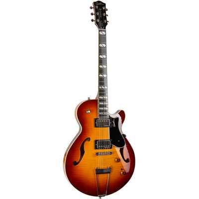Гитара полуакустическая Godin Montreal Premiere Supreme Lightburst Flame HG, изображение 2