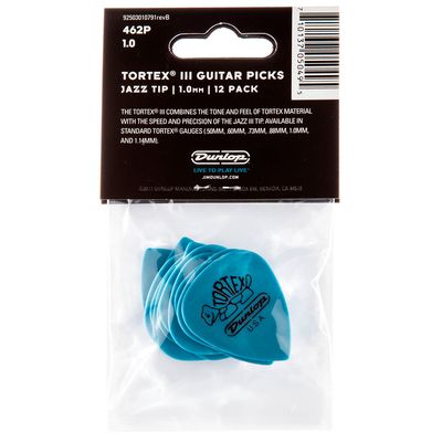 Набор медиаторов Dunlop 462P1.0 Tortex III 1.0, изображение 2