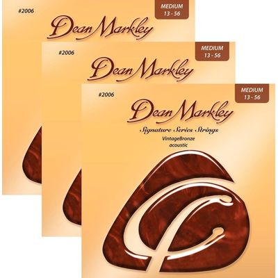 Струны для акустической гитары Dean Markley 2006-3PK Signature