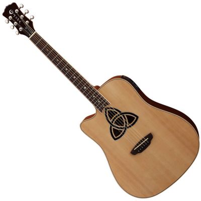 Гитара электроакустическая Luna Trinity Dreadnought Lefty
