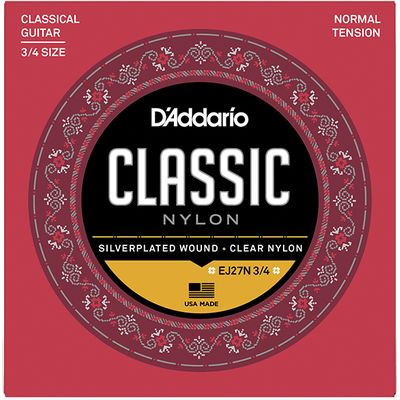 Струны для классической гитары D'Addario EJ27N 3/4