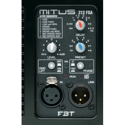 Сабвуфер FBT MITUS 212FSA, изображение 3