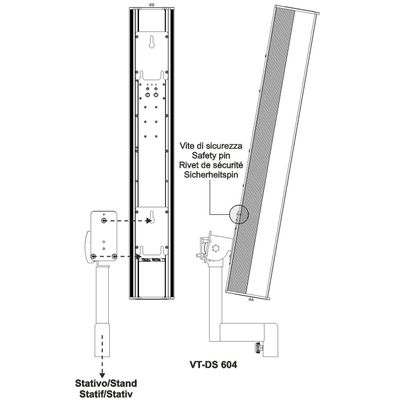 Переходник для акустической стойки FBT VT- DS604, изображение 2