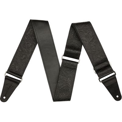 Ремень Fender Tooled Leather Guitar Strap 2’ Black